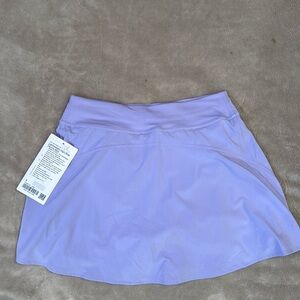 Lululemon lilac lightweight tennis skirt size 6 NWT!